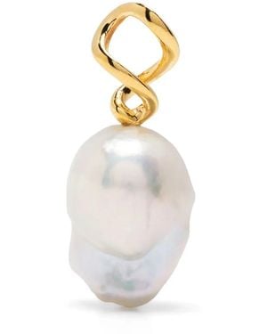 Maria Black Twister Necklace Charm - White