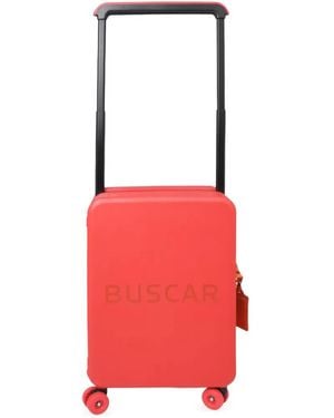 BUSCAR 1 Logo-Embossed Hardshell Suitcase - Red