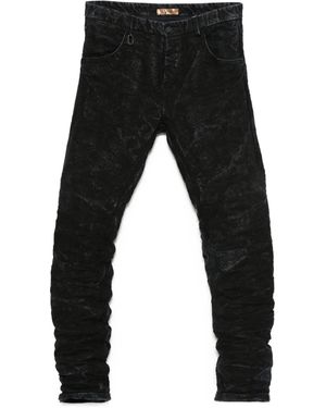 Layer Zero Acid-Wash Trousers - Black