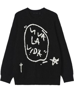 FIVE CM Ribbed-Knit Crew-Neck Jumper - Black