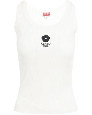 KENZO Boke Flower 2.0-Embroidered Tank Top - White