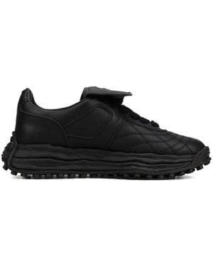 Maison Mihara Yasuhiro Scott Leather Trainers - Black