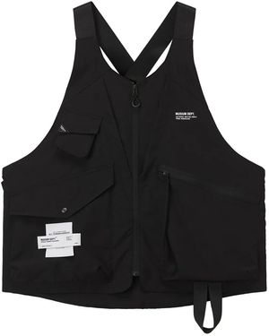 Musium Div. Logo-print Waistcoat - Black