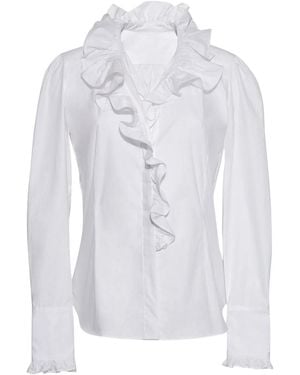 Cara Cara Anne Ruffle-Detail Shirt - White