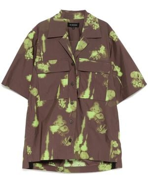 Lee Mathews All-Over Graphic Print Shirt - Gray