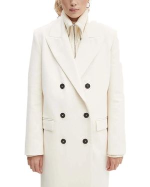 IRO Kirissa Double-Breasted Coat - White