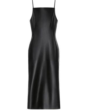 Givenchy Abito Midi Con Spacco - Nero