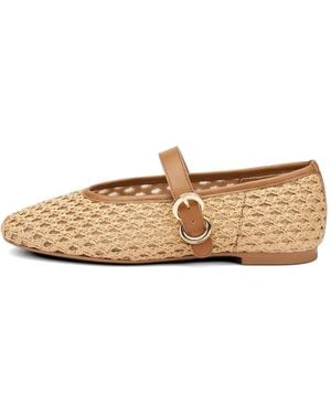 Frau Woven Ballet Flats - White