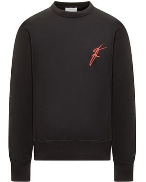 Ferragamo Sweat À Logo Brodé - Noir