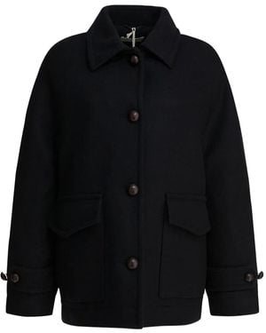 Circolo 1901 Wool-Blend Coat - Black
