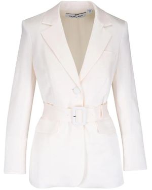 Veronica Beard Ryanne Belted Blazer - White