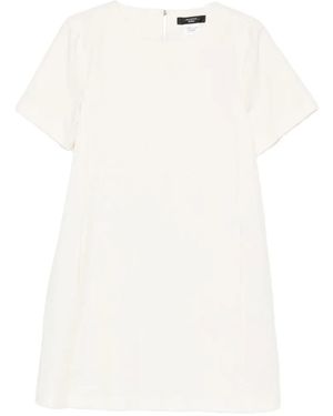Weekend by Maxmara Wkdaloa Short-Sleeve Mini Dress - White