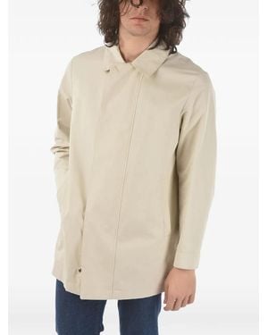 Corneliani Concealed-Fastening Lightweight Jacket - Natural