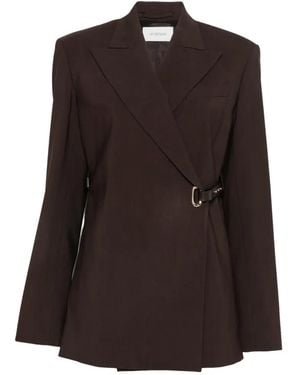 Sportmax Belted Wrap-Style Blazer - Brown