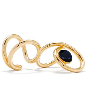 D'Estree Anello Louise Double Con Gemme - Metallizzato