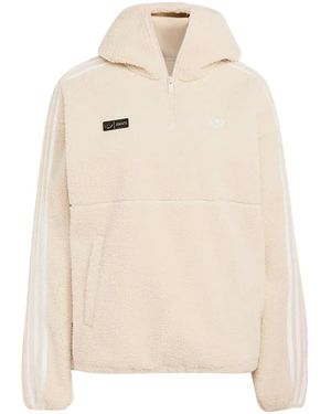 adidas X Jennie Adiluna Hoodie Season 2 En Façon Polaire À Patch Logo - Natural