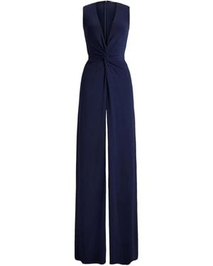 Ralph Lauren ツイスト イブニングドレス - ブルー