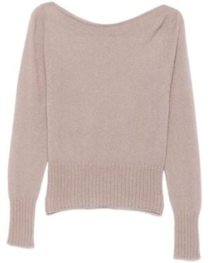 Tom Ford Pullover Mit U-Boot-Ausschnitt - Natur