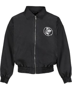 Enfants Riches Deprimes En Chaine Graphic-Print Bomber Jacket - Black