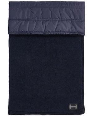 Hogan Logo Knit Scarf - Blue