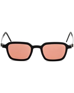 Lindberg Rectangle-Frame Sunglasses - Natural