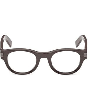 ZEGNA Round-Frame Frames - Brown
