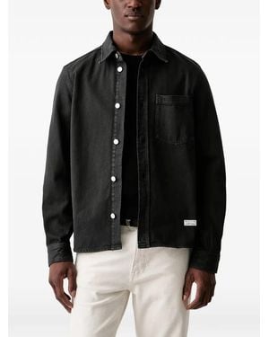 Marc O' Polo Chest-Pocket Button-Up Shirt - Black