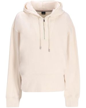 BOSS Klassischer Hoodie - Natur