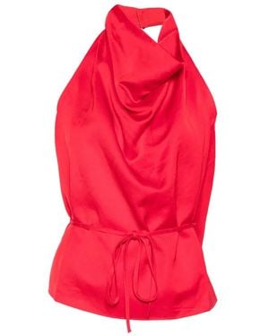 Marques'Almeida Top Con Scollo All'Americana - Rosso