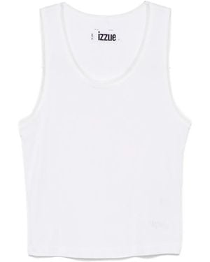 Izzue Top Con Ricamo - Bianco