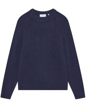 Les Deux Gilbert Raglan-Sleeve Crewneck Jumper - Blue