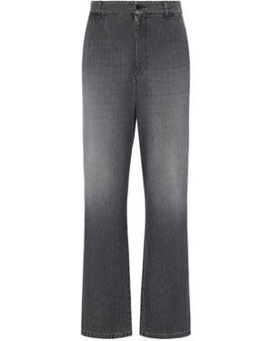 Maison Margiela Faded-Effect Straight-Leg Jeans - Grey