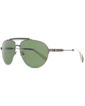 ZEGNA Pilot-Frame Sunglasses - Green
