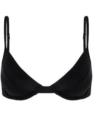 Lenny Niemeyer Top Bikini A Triangolo - Nero