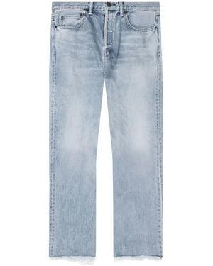 John Elliott Caribou Frayed Bootcut Jeans - Blue