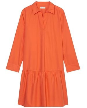 Marc O' Polo Robe À Volants Superposés - Orange