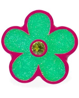 Dans Les Rues Flower Ring - Green