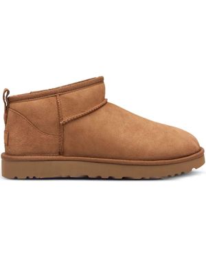 UGG Classic Ultra Mini Round-Toe Boots - Brown
