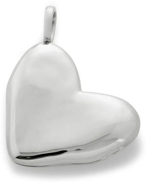 Monica Vinader Recycled- Heart Locket - White