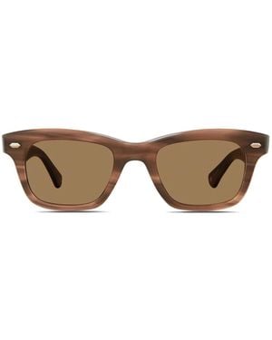 Garrett Leight Square-Frame Sunglasses - Brown