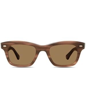 Garrett Leight Square-Frame Sunglasses - Brown