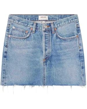 Agolde Denim Mini Skirt - Blue