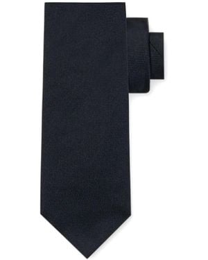 Brooks Brothers Hopsack Silk Tie - Blue