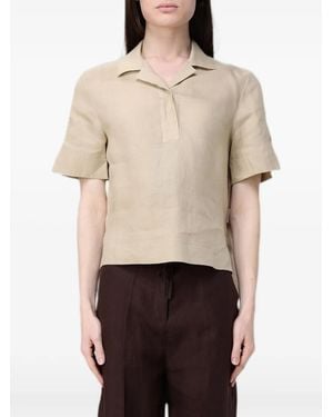 Colmar Short-Sleeve Linen Shirt - Natural