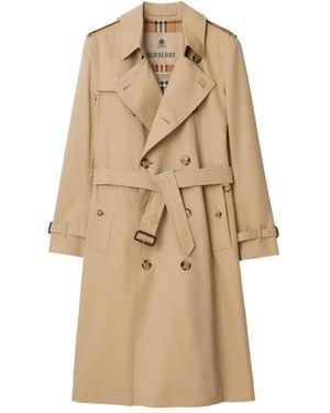 Burberry ダブルブレスト トレンチコート - ナチュラル