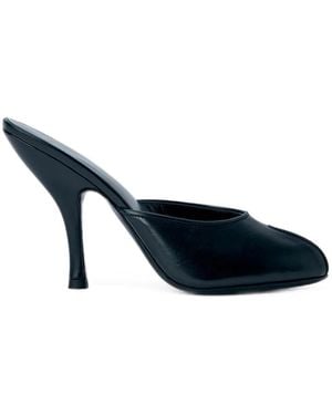 Jude Date Pointed-Toe Mules - Blue