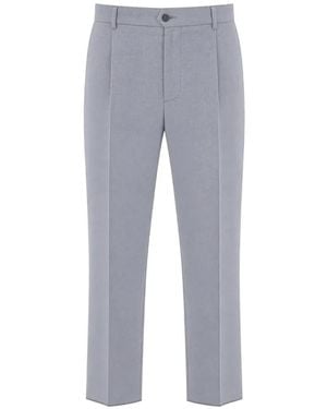 L.B.M. 1911 Pressed-Crease Tailored Pants - Gray