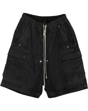 Rick Owens Shorts Cargo Con Coulisse - Nero