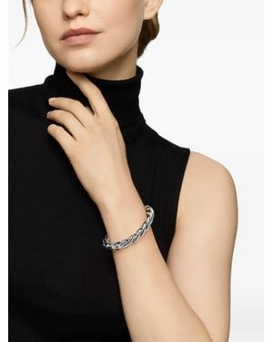 David Yurman Sculpted Cable-Chain Bracelet - Black