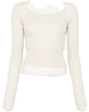 Rick Owens Cut-Out Cropped Top - White